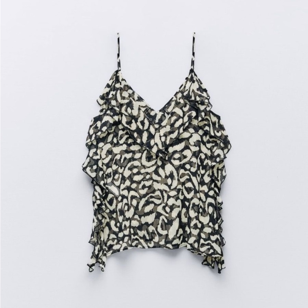 Zara Draped print top